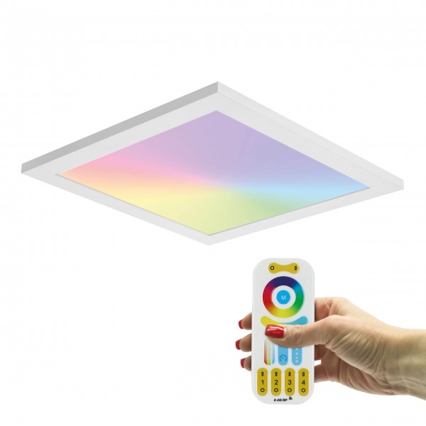 LED-Panel 30x30, 18 Watt, 1440 Lumen, RGB+CCT, inclusive Netzteil inkl. Fernbedienung