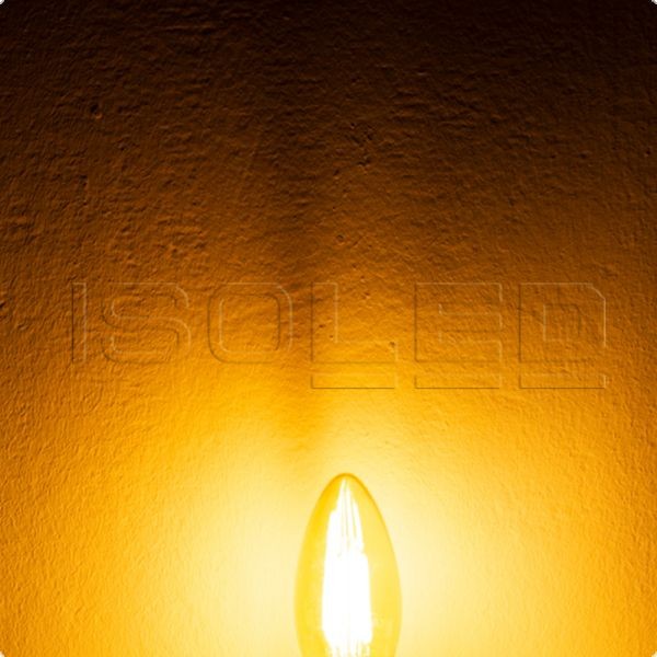 ISOLED 113324 E14 Vintage Line LED Kerze 4W ultrawarmweiß, dimmbar