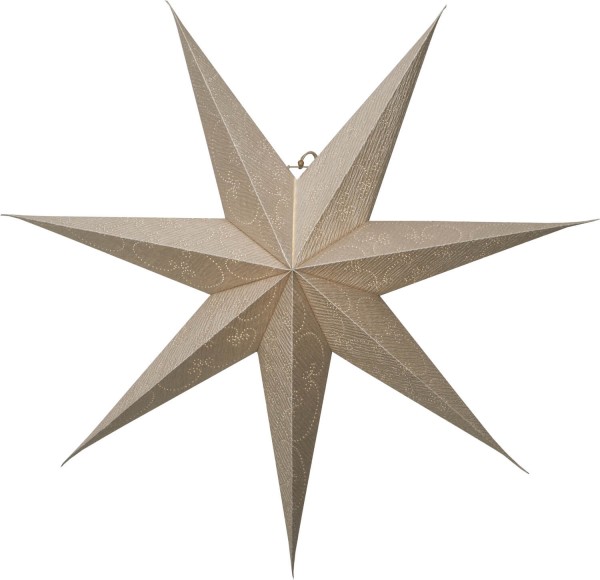 Star Trading 501-38 Papierstern "Decorus", 7-zackig, Farbe: gold, ca. 75 cm Ø, ohne Kabel