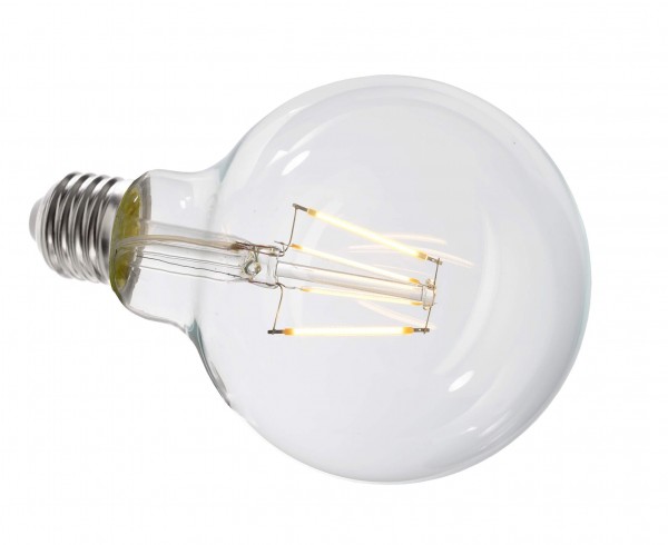 Deko-Light Leuchtmittel, Filament E27 G95 2700K, 220-240V AC/50-60Hz, E27, 4,40 W