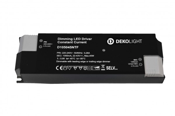 862210 LED-Netzgerät BASIC DIM CC D105045NTF/45W stromkonstant dimmbar: Phasenan-/abschnitt