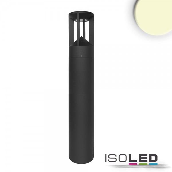 ISOLED 114278 LED Wegeleuchte Poller-4, 80cm, 9W, sandschwarz, warmweiß