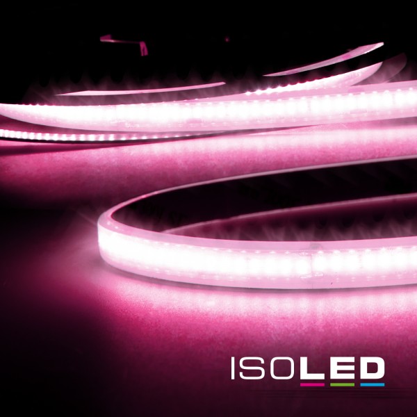 ISOLED 114240 LED CRI9P Linear 48V-Flexband, 8W, IP68, pink, 30 Meter