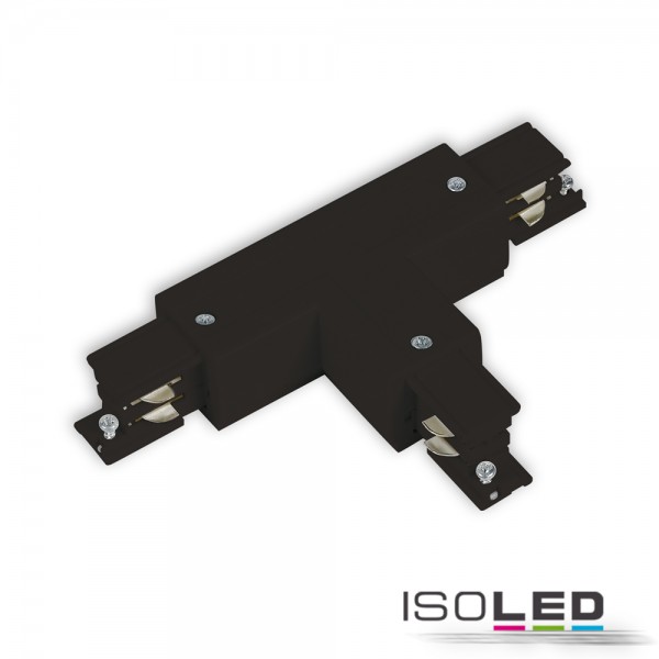 ISOLED 114331 3-Phasen S1 T-Verbinder N-Leiter links, Schutzleiter rechts, schwarz