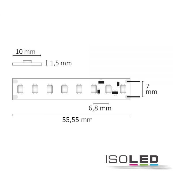 ISOLED 113557 LED CRI830 High-Lumen CC-Flexband, 24V, 21W, IP20, warmweiß