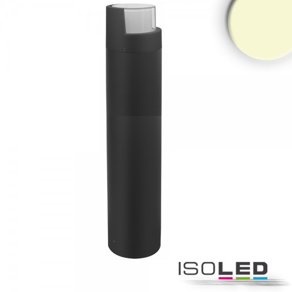 ISOLED 114284 LED Wegeleuchte Poller-6, 70cm, 6W, sandschwarz, warmweiß