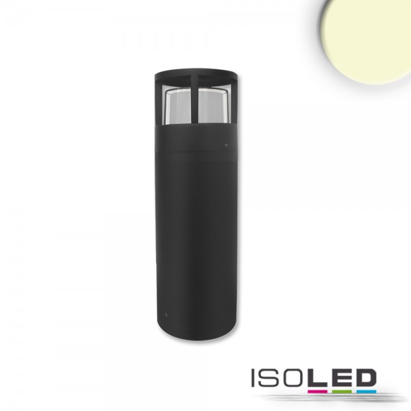ISOLED 114279 LED Wegeleuchte Poller-5, 30cm, 6W, sandschwarz, warmweiß