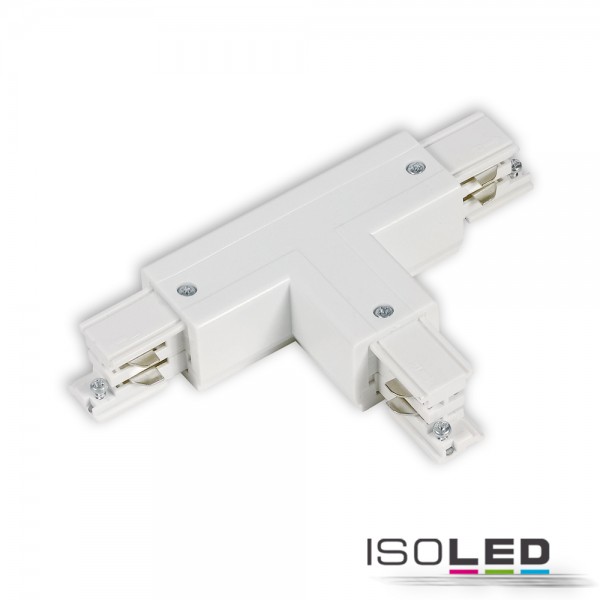 ISOLED 114332 3-Phasen S1 T-Verbinder N-Leiter links, Schutzleiter rechts, weiß