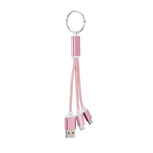 Cepewa 91669 - Schlüsselanhänger USB Ladekabel