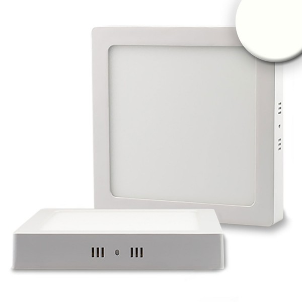 ISOLED 112369 LED Deckenleuchte weiß, 18W, quadratisch, 220x220mm, neutralweiß