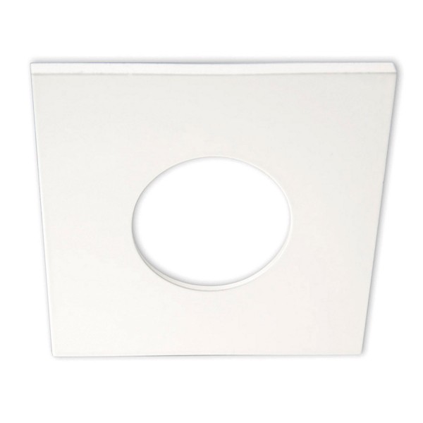 ISOLED 113063 Cover Aluminium eckig weiß matt für Einbaustrahler Sys-68