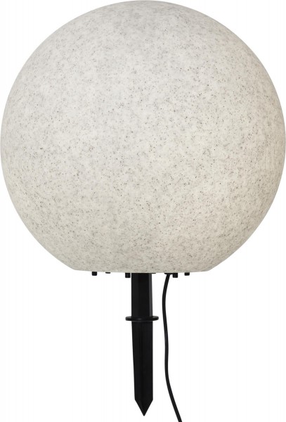 Star Trading 803-94 LED-Deko-Kugel "Stone",Ø50cm,weiß,outd.,IP65 ca. 48 x 50 cm, E27, 230V, 5m Zulei