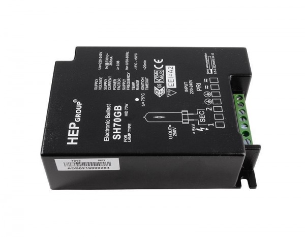 800030 Netzgerät Vorschaltgerät für SH70GB für Metalldampflampen stromkonstant 220-240V AC/50-60Hz