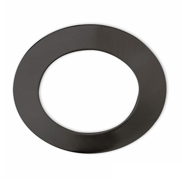 ISOLED 113338 Cover Aluminium rund schwarz für Einbaustrahler Sys-90