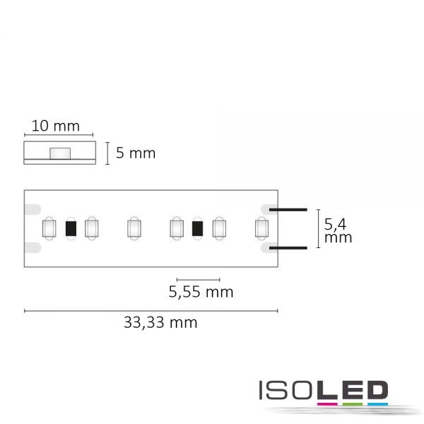 ISOLED 113151 LED CRI930 Linear11-Flexband, 24V, 6W, IP54, warmweiß