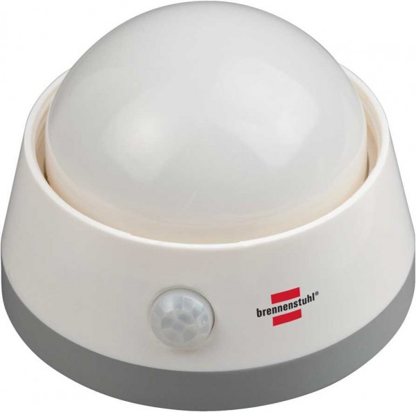 Brennenstuhl Batterie LED Nachtlicht mit Schalter und Bewegungsmelder 3x AA weiß