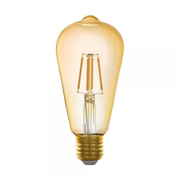 EGLO 33833 Leuchtmittel "LM_LED_E27" Glas, amber, 2200K, 500 lm